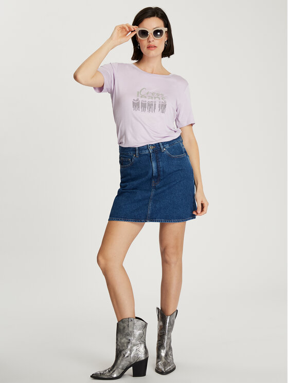 Cross Jeans Cross Jeans T-Shirt 56177-654 Fioletowy