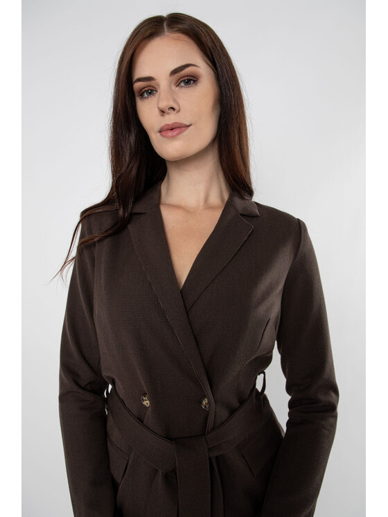 QUIOSQUE QUIOSQUE Marynarka ML 1023Z2 Brązowy Regular Fit