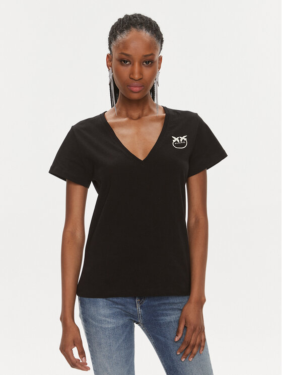 PINKO Pinko Тишърт 102950 A1N8 Черен Regular Fit