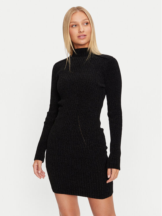 Guess Guess Φόρεμα υφασμάτινο Keily W4BK27 Z3JE0 Μαύρο Regular Fit