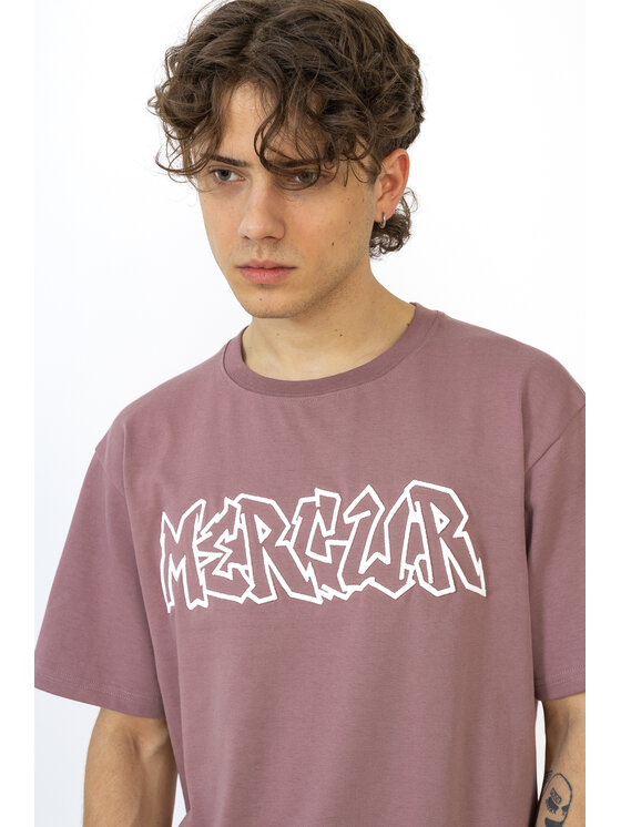 Mercur Mercur T-Shirt Throw Up Różowy Relaxed Fit