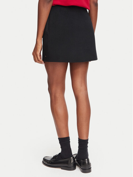 Tommy Hilfiger Tommy Hilfiger Φούστα mini WW0WW52234 Μαύρο Regular Fit