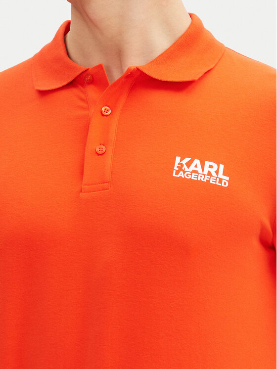 KARL LAGERFELD KARL LAGERFELD Polo 745088 552235 Czerwony Regular Fit