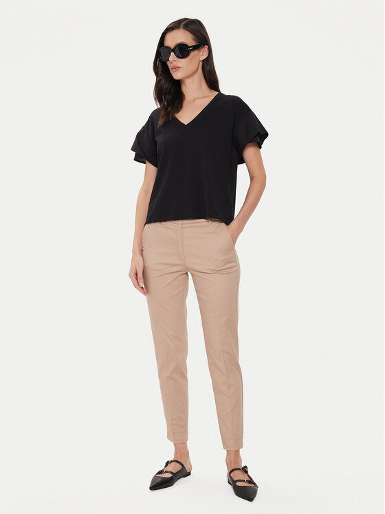 Sisley Sisley T-Shirt 3AIRL400M Czarny Regular Fit