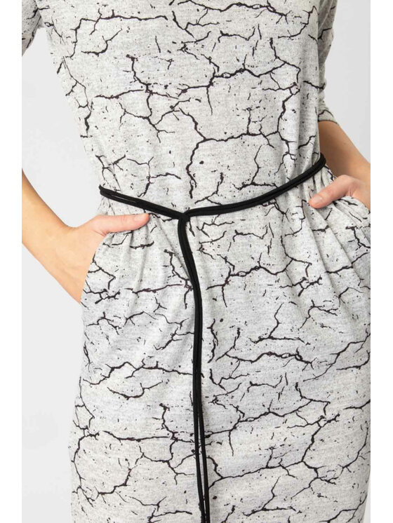 QUIOSQUE QUIOSQUE Každodenné šaty 4KR022250 Sivá Regular Fit