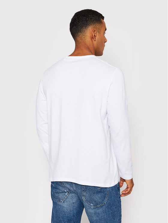 Pepe Jeans Pepe Jeans Longsleeve Original Basic 2 Long N PM508211 Weiß Slim Fit