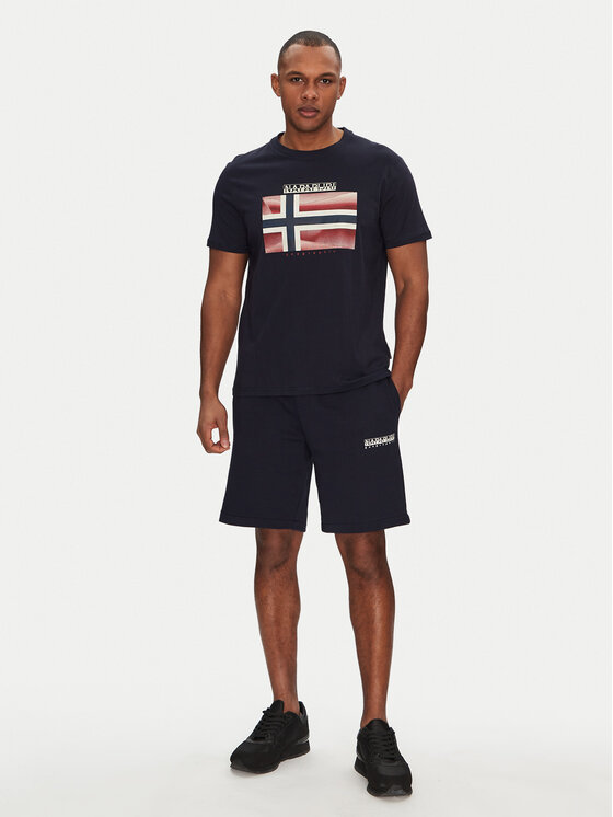 Napapijri Napapijri Tricou S-Lari NP0A4IE51761 Bleumarin Regular Fit
