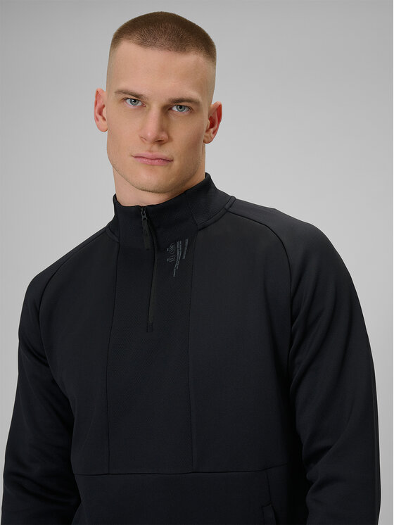 4F 4F Bluza techniczna ATHLETIC Czarny Regular Fit