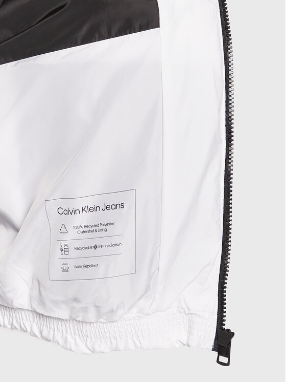 piumino calvin klein bianco
