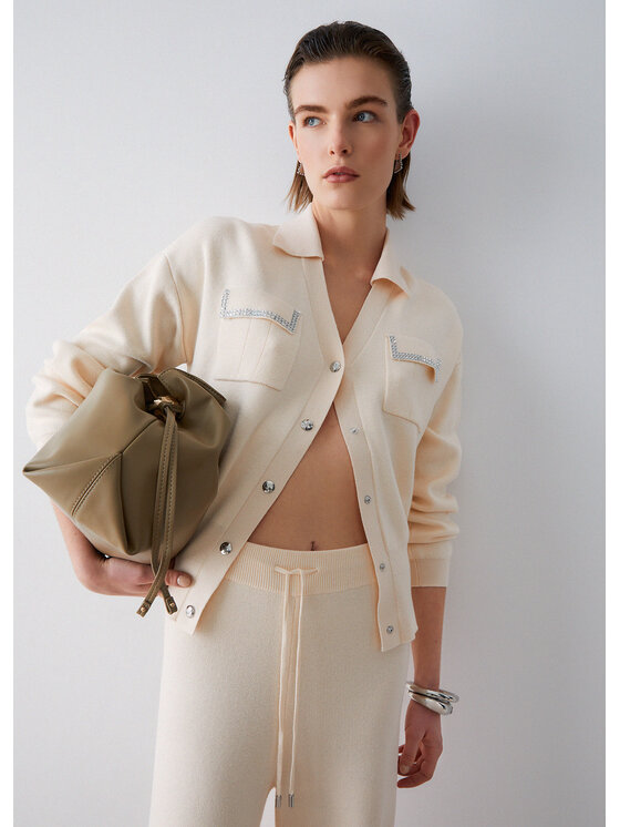 Liu Jo Liu Jo Maglione TA6041MS59LX0659 Beige Regular Fit