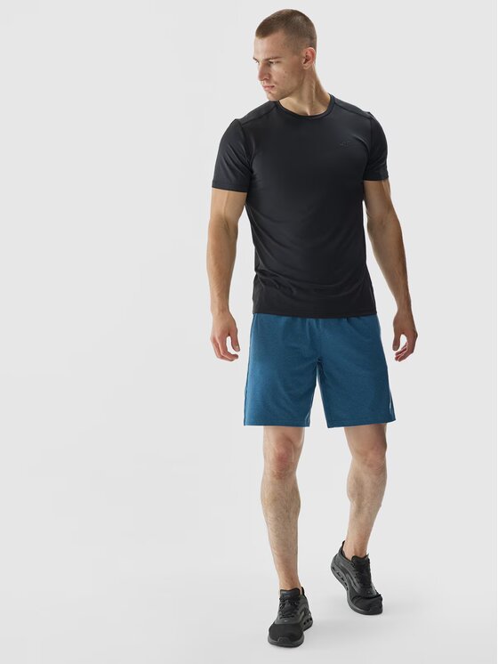 4F 4F Športové kraťasy 4FWAW24TFSHM698-46M Zelená Regular Fit