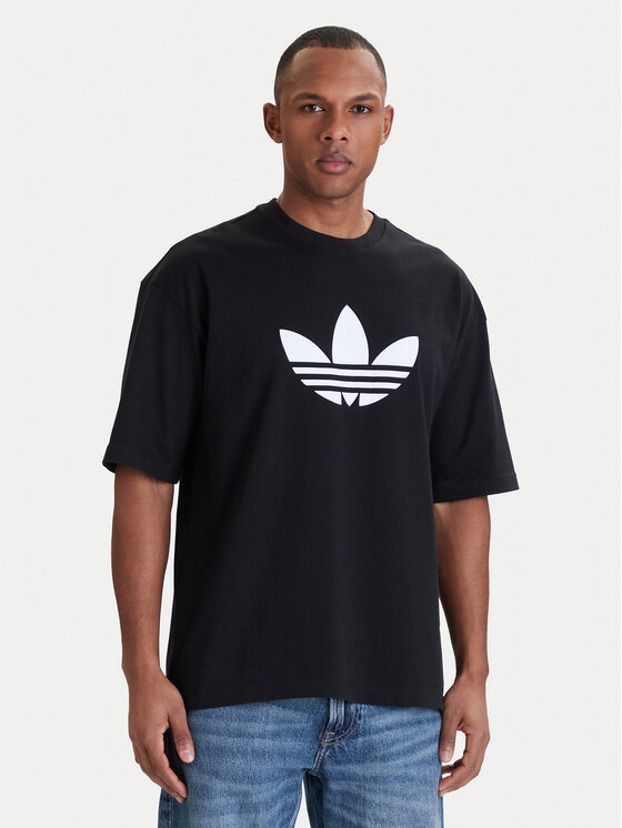 adidas Tricou adicolor Trefoil KD4091 Negru Loose Fit