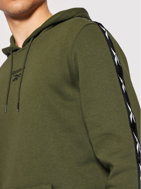 Reebok Reebok Μπλούζα Training Essentials Tape GQ4213 Πράσινο Regular Fit