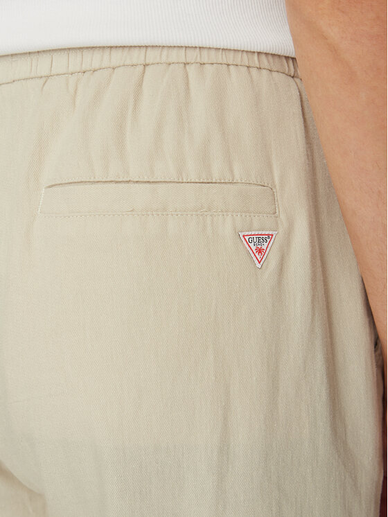Guess Guess Штани з тканини F5GB02 WH4J0 Зелений Regular Fit