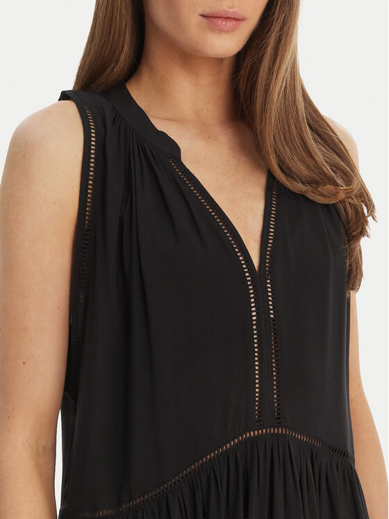 Seafolly Seafolly Vasarinė suknelė Ladder Detail 52931-DR Juoda Relaxed Fit