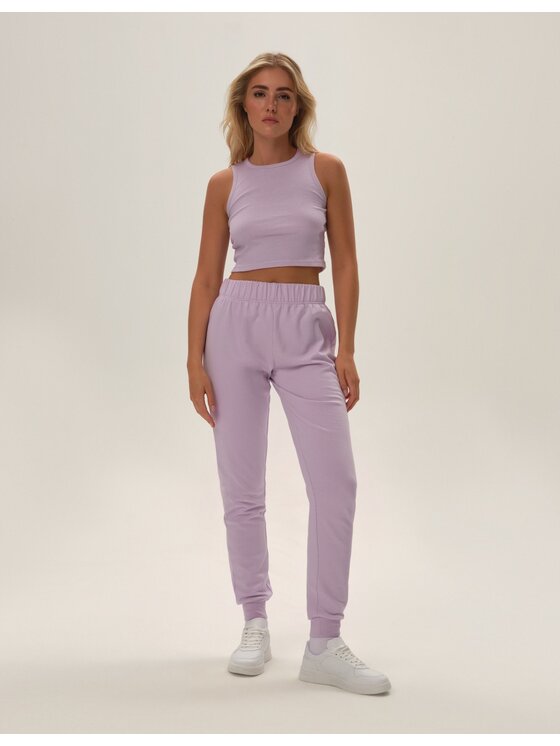 Esotiq Esotiq Spodnie piżamowe 42121 Fioletowy Regular Fit
