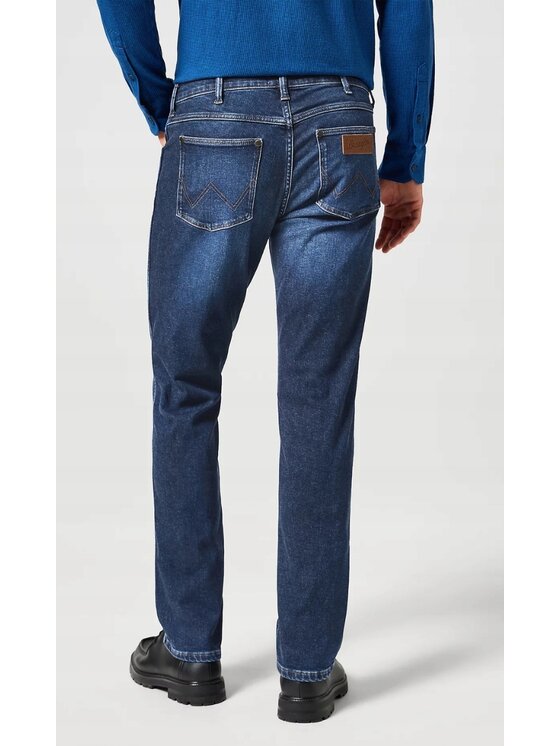 Wrangler Wrangler Jeansy Greensboro Niebieski Regular Fit