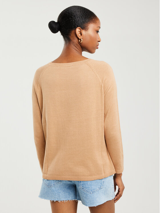 BIG STAR BIG STAR Sweter AIRIN Brązowy Basic Fit