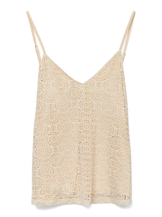 Vero Moda Vero Moda Top Maya 10325031 Bej Regular Fit