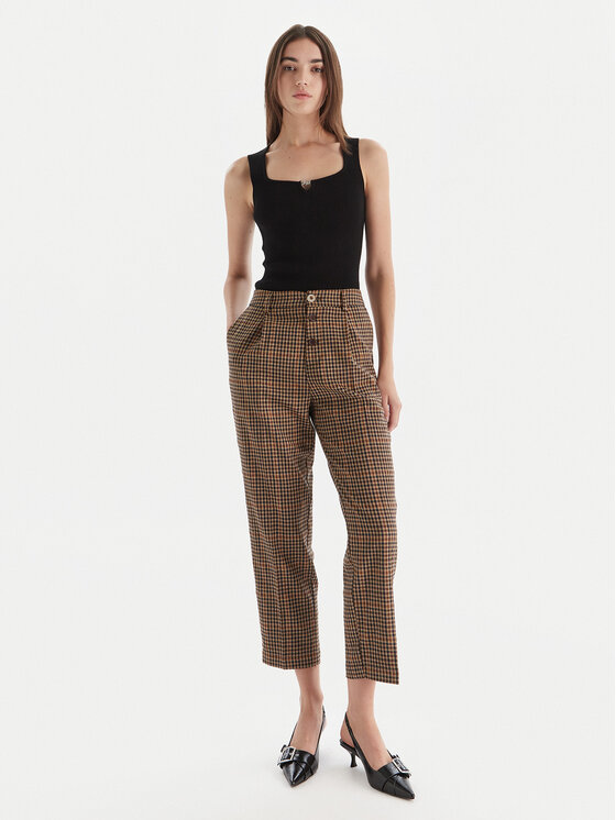 Liu Jo Liu Jo Штани з тканини MF5157 T4335 P9002 Коричневий Regular Fit