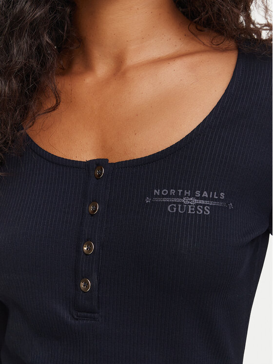 Guess Guess Särkpluus W6YP60 K5318 Tumesinine Slim Fit