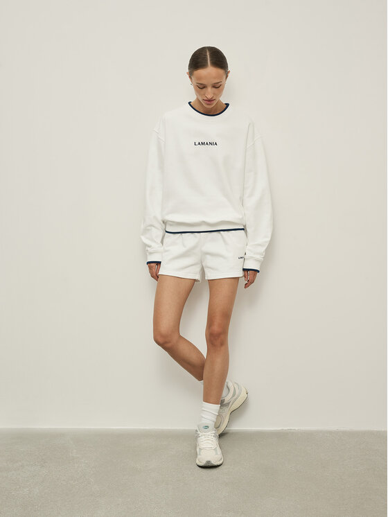 La Mania La Mania Felpa ALBERTO Bianco Classic Fit