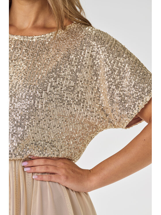 Awama Awama Abito da sera A689 Beige Basic Fit