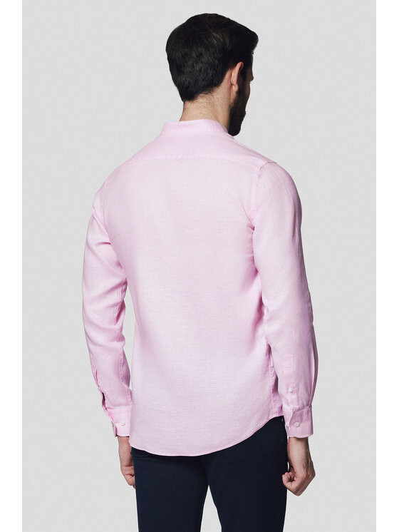 Lancerto Lancerto Koszula Primrose KO073124000013 Różowy Slim Fit