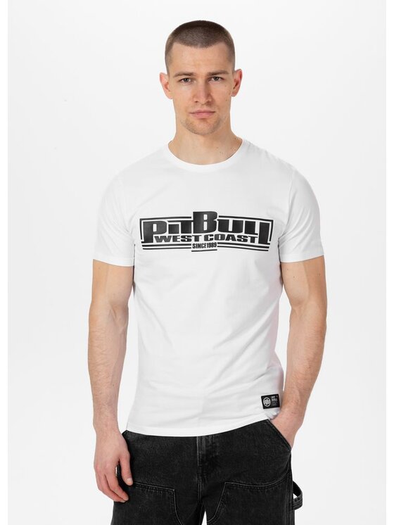 PITBULL PITBULL T-Shirt Koszulka Biały Regular Fit