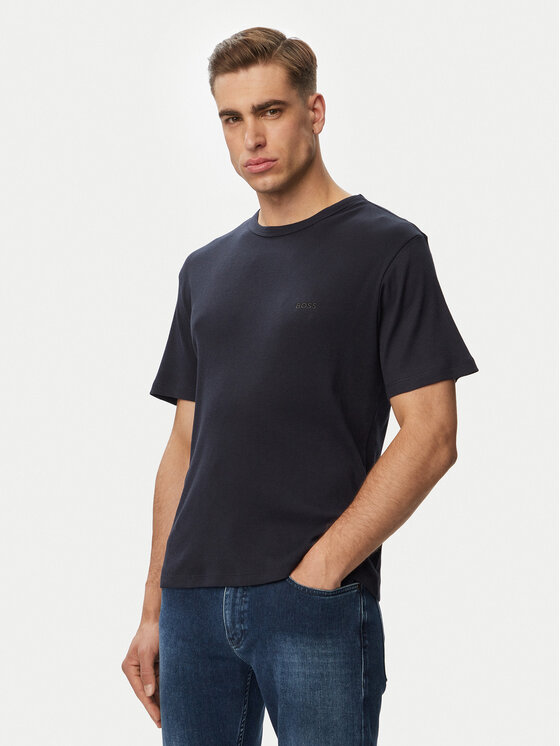 BOSS BOSS T-särk Rn 2P Rib 50563886 Sinine Slim Fit