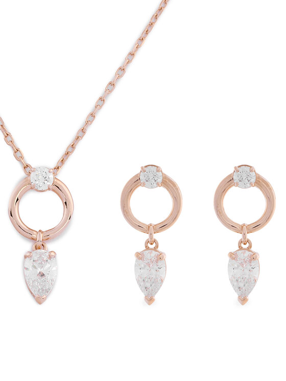 Swarovski Swarovski Komplet ogrlica in uhani Mesmera 5733808 Rožnato zlato
