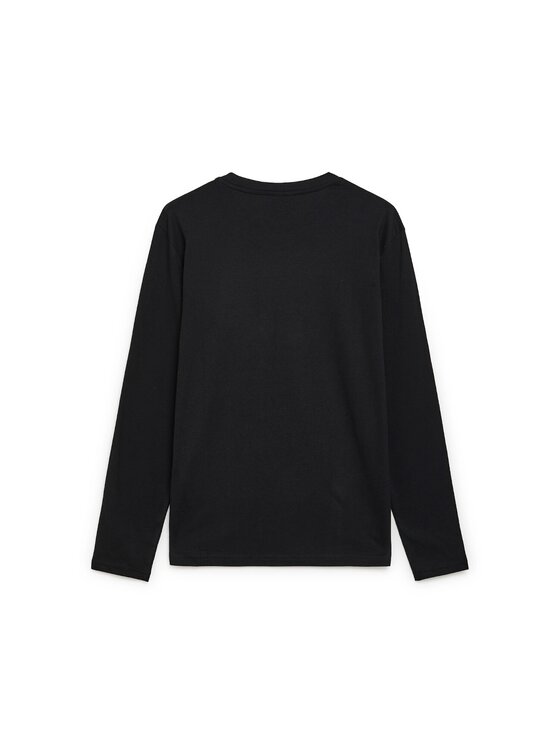 Diadora Diadora T-Shirt T-SHIRT LS CHROMIA Czarny Regular Fit