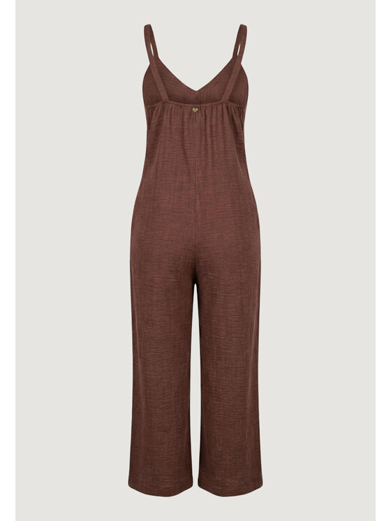 Artigli Artigli Jumpsuit CON BOTTONI Marrone To Fit