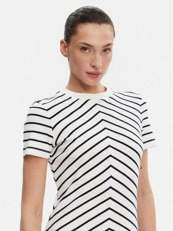 Tommy Hilfiger Tommy Hilfiger Sukienka codzienna WW0WW44547 Biały Regular Fit