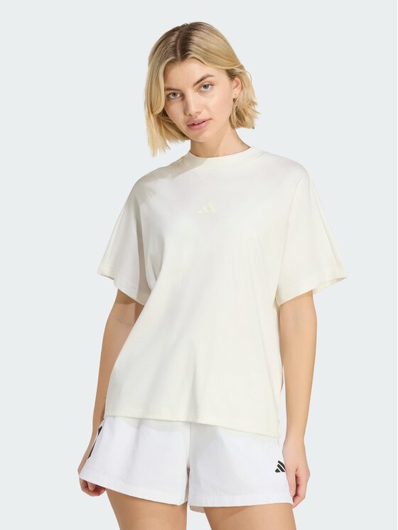 adidas adidas T-Shirt 167642 Beżowy Loose Fit
