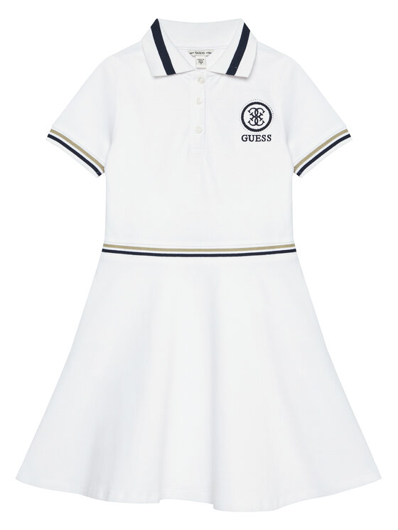 Guess Guess Kleid für den Alltag J6RK10 K7064 Weiß Regular Fit