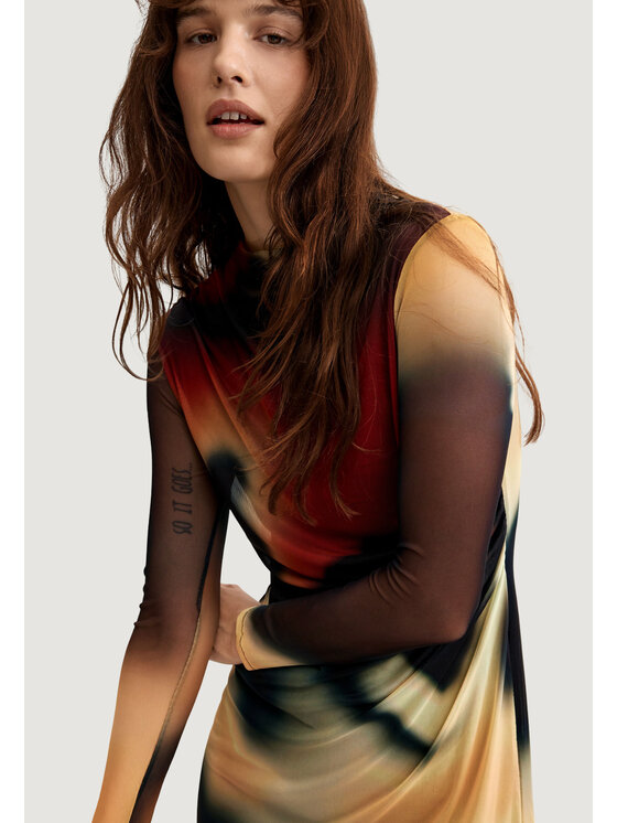 Desigual Desigual Φόρεμα καθημερινό VEST_ESTOCOLMO Μαύρο To Fit