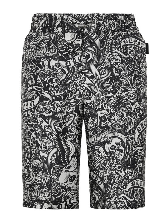 PHILIPP PLEIN PHILIPP PLEIN Šortky 9773 Černá Regular Fit