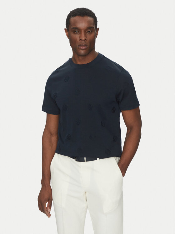 BOSS Tricou C-Thompson 109 50532753 Bleumarin Regular Fit