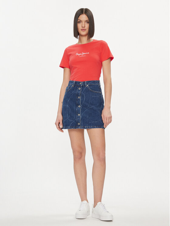 Pepe Jeans Pepe Jeans T-shirt Wendy PL505480 Crvena Regular Fit