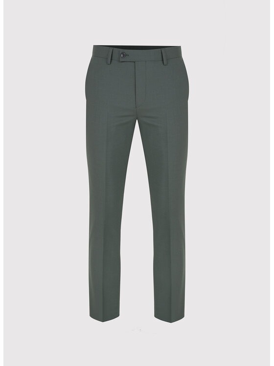 Pako Lorente Pako Lorente Spodnie garniturowe P26SP-6G-015 Zielony Slim Fit