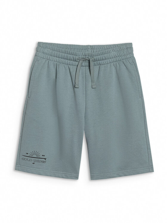 4F 4F Szorty sportowe VIBRANT WARMTH Turkusowy Oversize