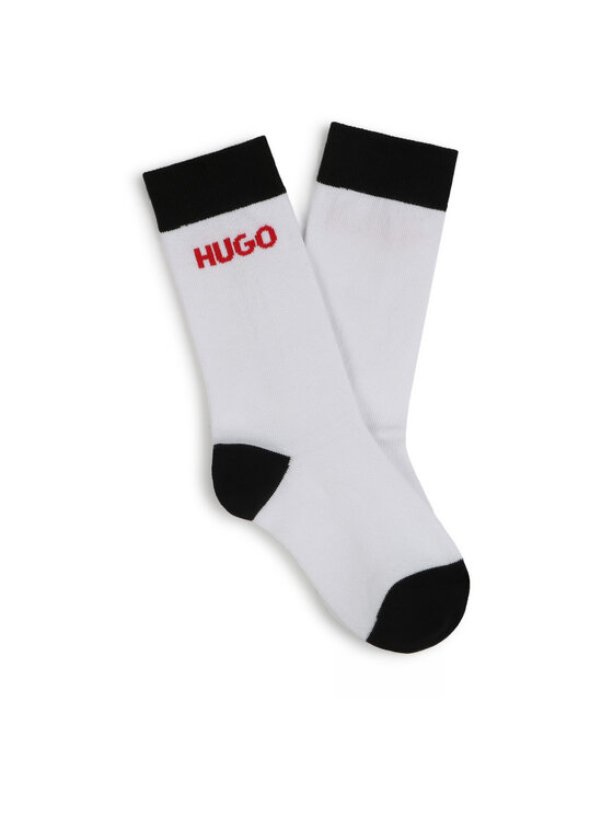 HUGO HUGO 2er-Set hohe Kindersocken G00324 Weiß