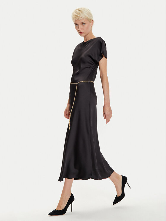 Imperial Imperial Kokteiļkleita ADQJIBA Melns Regular Fit