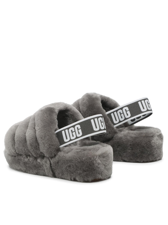 Ugg Ugg Bačkory W Fluff Yeah Slide 1095119 Šedá