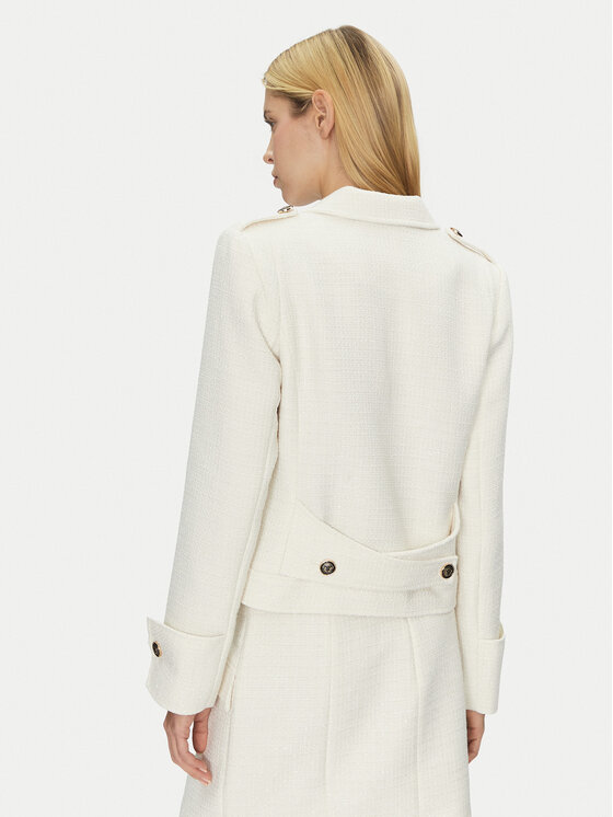 Bruuns Bazaar Bruuns Bazaar Prechodná bunda Platanus BBW4429 Biela Slim Fit