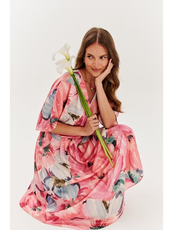 NAOKO NAOKO Každodenné šaty Tuscany Blush Ružová Regular Fit