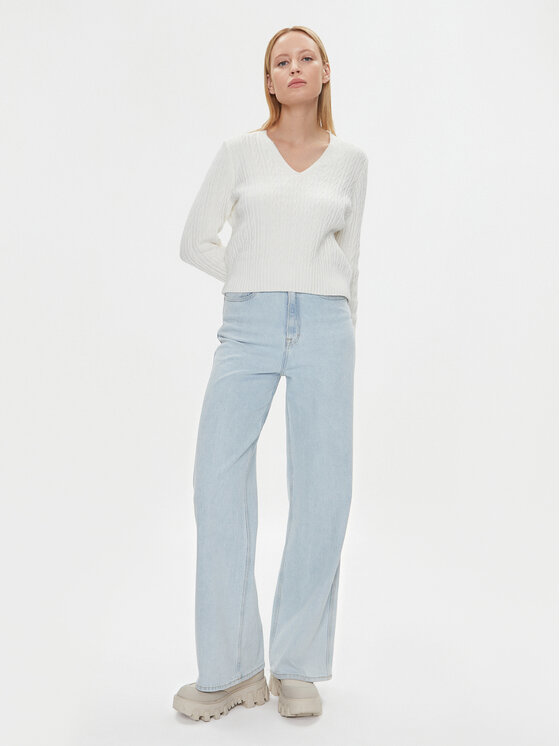 Tommy Hilfiger Tommy Hilfiger Пуловер WW0WW39017 Екрю Regular Fit
