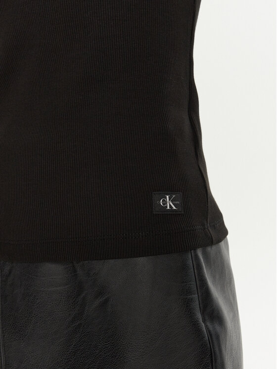 Calvin Klein Jeans Calvin Klein Jeans Μπλουζάκι J20J224197 Μαύρο Slim Fit