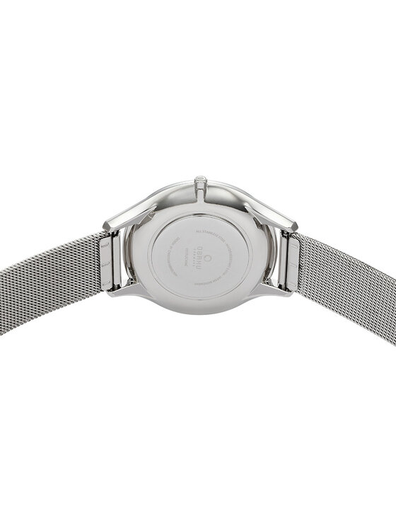 Obaku Obaku Hodinky V217LXCWMC Strieborná